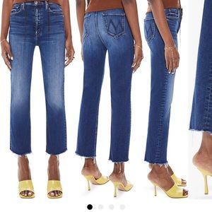 MOTHER JEANS THE TRIPPER ANKLE FRAY SIZE 29